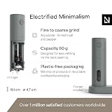 LARS NYSØM Electric Salt & Pepper Grinder Set, USB Rechargeable, Adjustable view 4