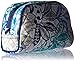Vera Bradley Women's Cotton Small Zip Cosmetic Makeup Organizer Bag, Santiago, One Size