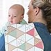 Baby Burp Cloths Girls Boys Waterproof Organic Bibs Rags 5 pretty pads