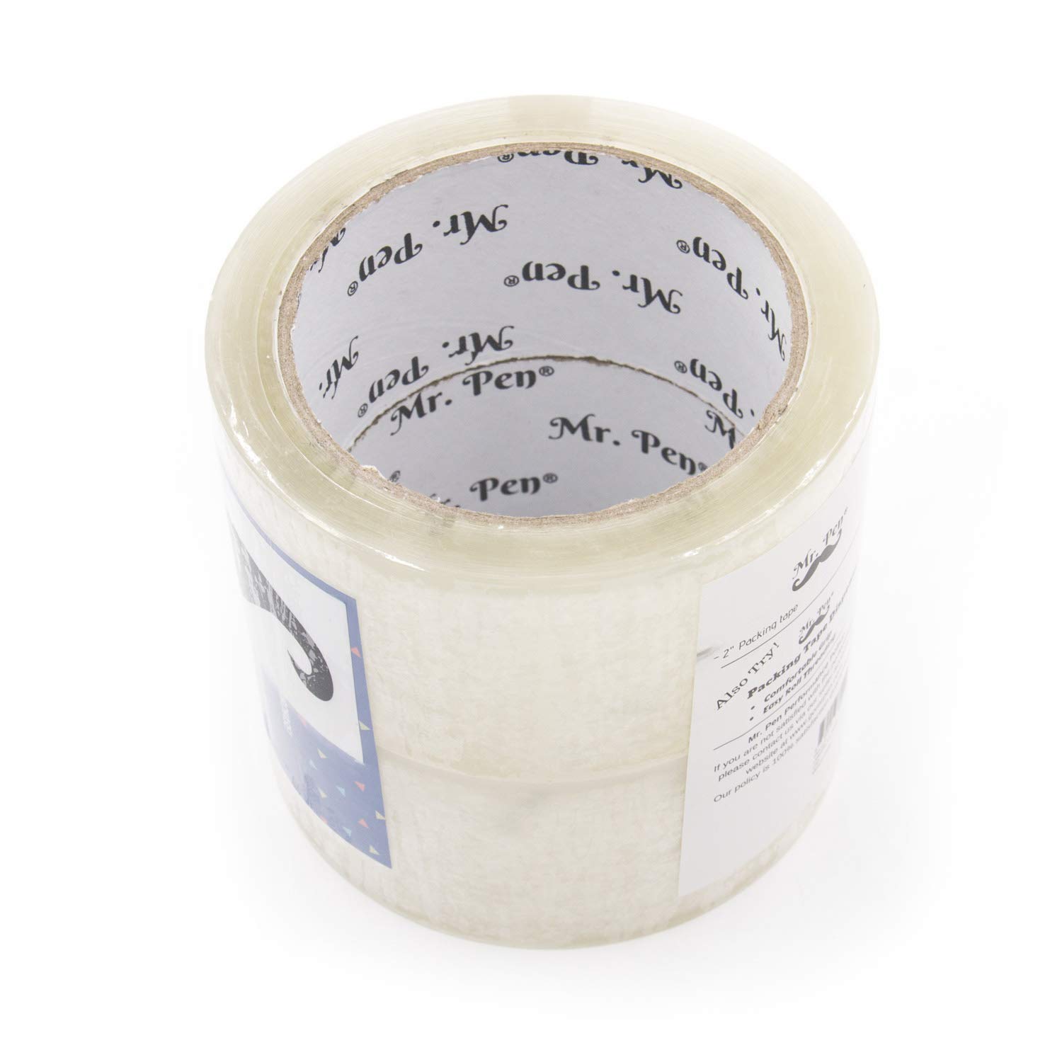 Mr. Pen- Packing Tape, 2 Pack, 2 inch Wide, 60 Yards, 1.9mil, No Smell, Shipping Tape, Packaging Tape, Packing Tape Rolls, Clear Packing Tape, Moving Tape, Box Tape, Packing Tape Refill, Mailing Tape: Industrial & Scientific