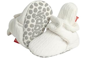 Sawimlgy Newborn Infant Baby Girl Boy Cotton Booties Stay On Sock Slippers Soft Bedroom Shoes Non-Skid Ankle Boots With Gripp