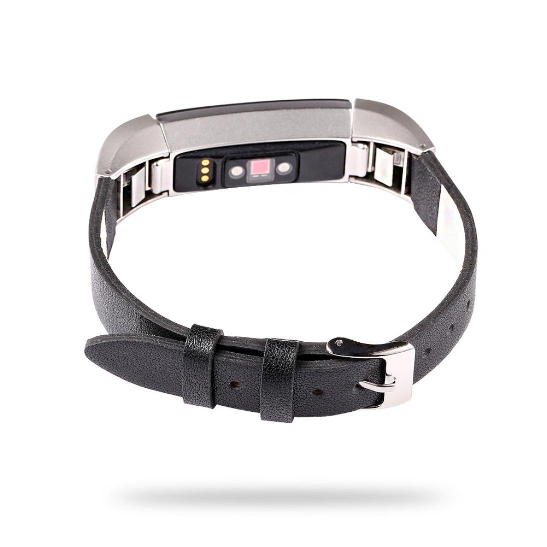 For Fitbit Altaアルタ Hr帯 Esharingレザーファッション新しいラグジュアリーバンド交換用時計バンドブレスレットリストバンドfor ブラック B076cjmp1g Alta Hr Seal限定商品