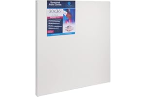 GREG'S ART SUPPLIES 30x36 | 2 Pack | Stretched Gallery Artist Canvas | 1.5 Inch Deep | Premium Quality | Suitable for All Painting Mediums | Handcrafted in North America
