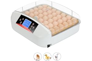 wyness 56 Incubators for Hatching Eggs with Automatic Egg Turning and Automatic Temperature Control, Egg Incubator with ℉ Display for Chicken, Duck, Quail and Goose
