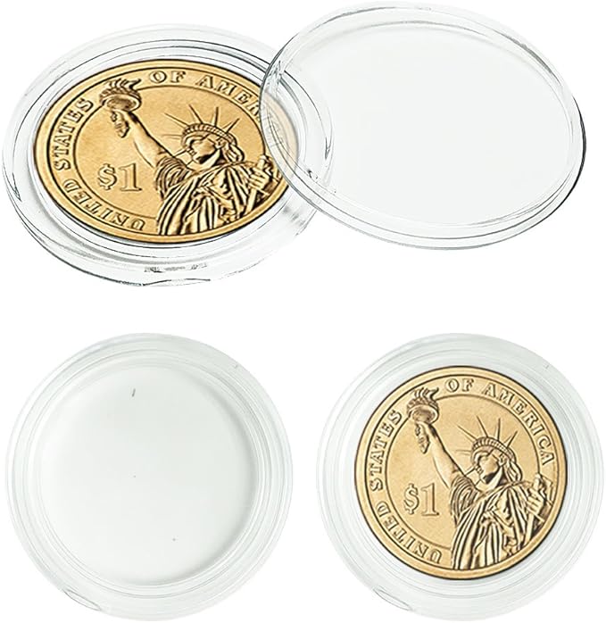 Coin Capsules 10pcs 40mm Coin Protector Holders for Collectors Display