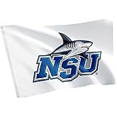 Desert Cactus Nova Southeastern University NSU Flag - 3 x 5 Feet Sharks Banner, Indoor/Outdoor Durable Fabric, 100% Polyester Design (Style 1)