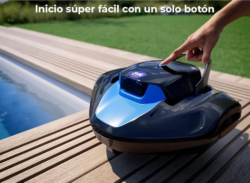 MOOVO. Robot Limpiafondos s/Cable. Duración 90'. Piscinas hasta 80m²