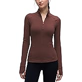 CRZ YOGA Butterluxe Hip Length Jackets for Women - Full Zip Athletic Track Tops with Thumb Holes Pockets