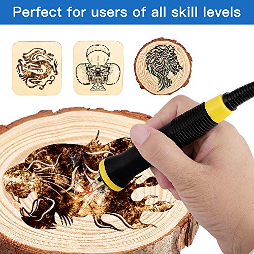 Viiart Upgraded Wood Burning Kit Temperature Adjustable Pyrography