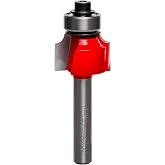 Freud Radius Rounding Over Bit with Perma-Shield Coating and Quadra-Cut Design for Flawless Finish - 2 Cutters, 1/4" Shank Dia., 1/8" Radius, 2-3/16" Length - 34-104