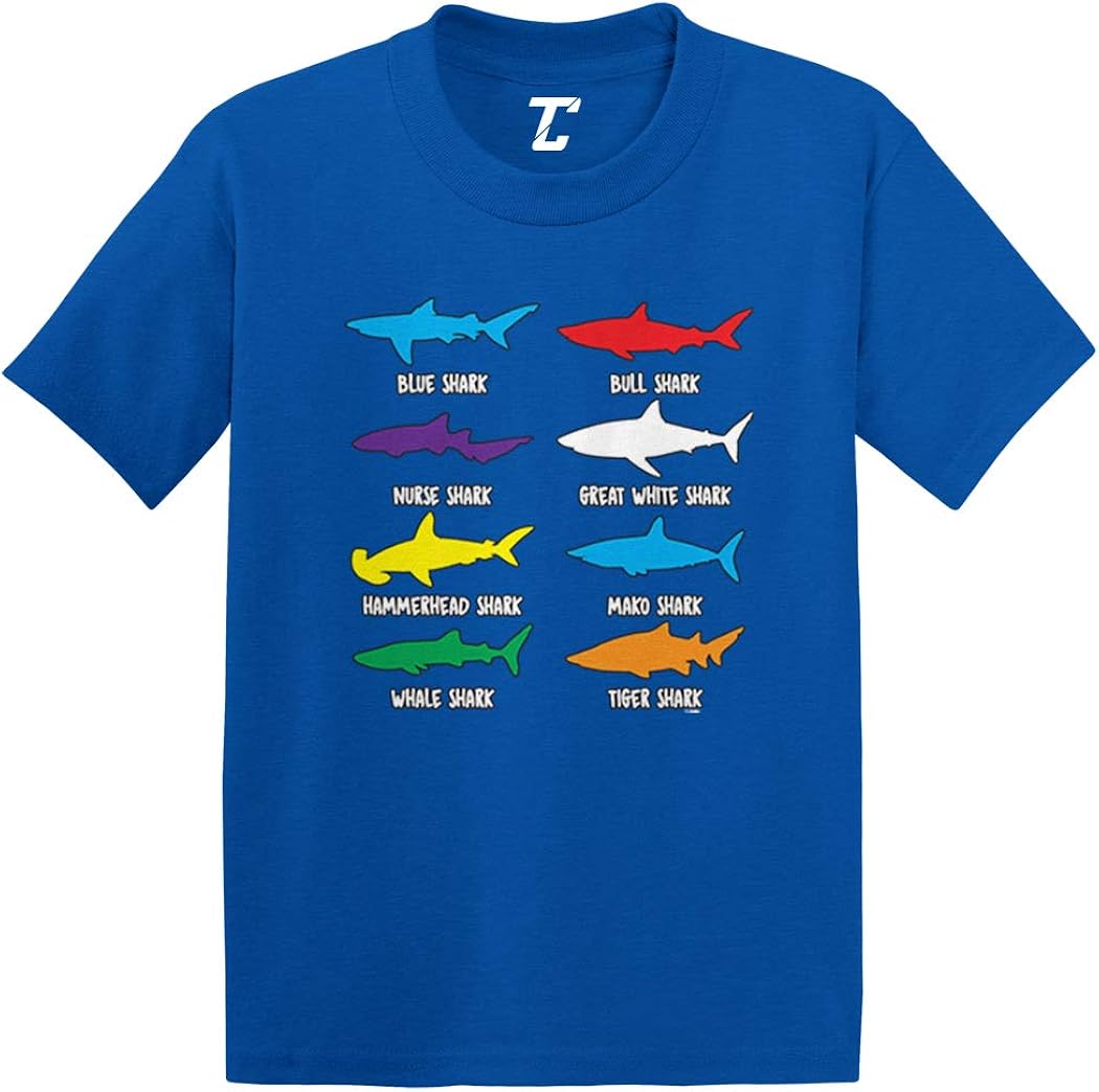 Types of Sharks - Great White Infant/Toddler Cotton Jersey T-Shirt