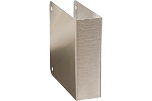 Don-Jo 70-CW 22 Gauge Stainless Steel Blank Wrap-Around Plate with Trim Screw, Satin Stainless Steel Finish, 4-1/4" Width x 4-1/2" Height
