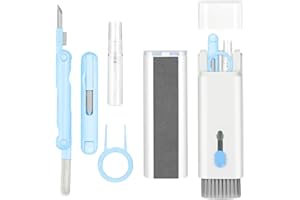 IFTHFOUR 7-in-1 Electronic Cleaner Kit,Keyboard Cleaner,Laptop Cleaner Kit for Monitor, Cell Phone, Headset, Lego, Laptop Camera Lens(Blue)