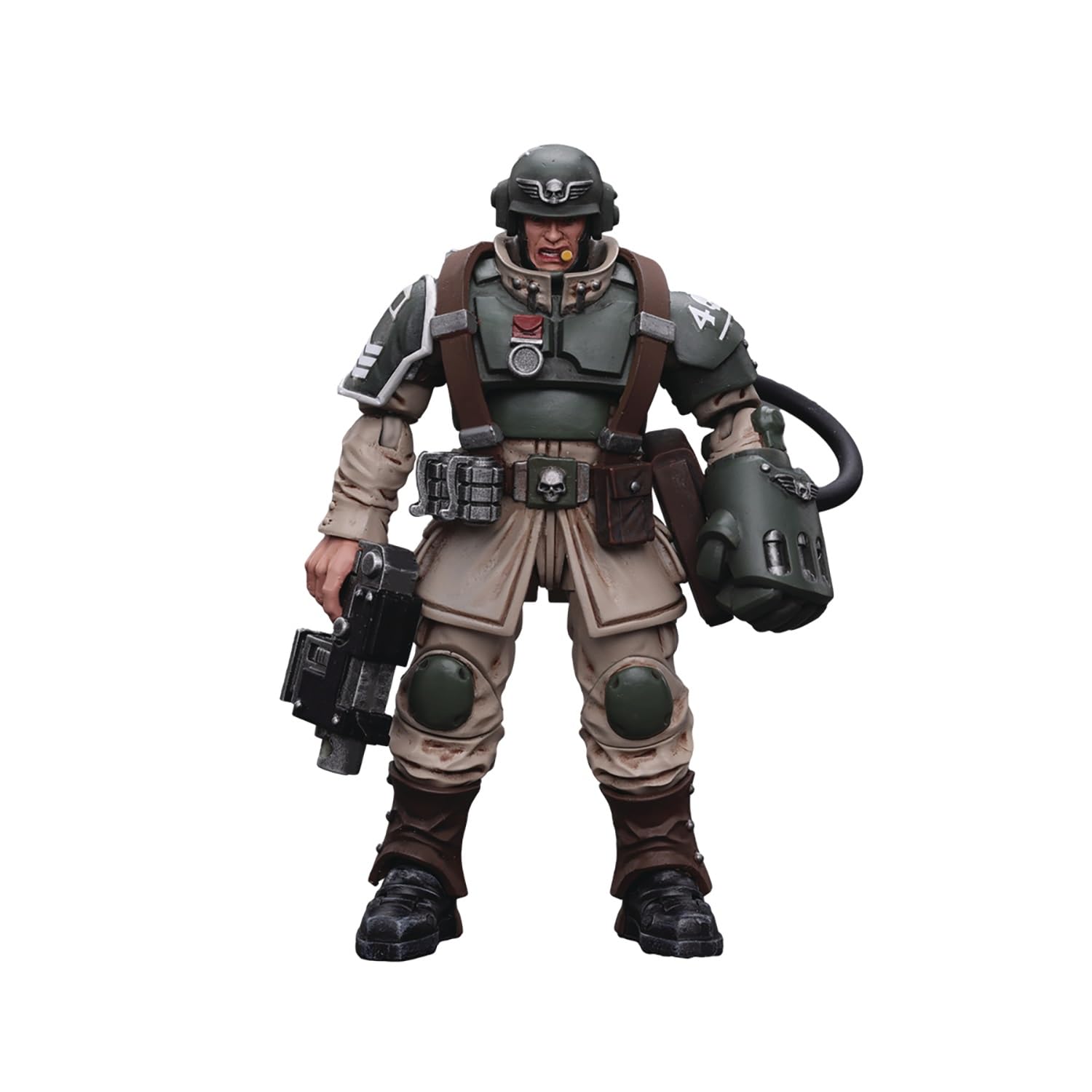 Joytoy (CN) Warhammer 40K - Astra Militarum Cadian Command Squad Veteran Sergeant with Power Fist