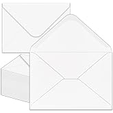 50 Pack 4x6 Envelopes white A4 Envelopes for Invitations, Printable, Self Seal for Weddings, Invitations, Photos, Postcards, Greeting Cards, Mailing