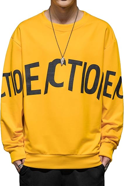 Amazon スウェット シャツ トレーナー メンズ 長袖 クルーネック おもしろ プリント ｔシャツ ゆったり パーカー フードなし 春 秋 冬 トレーナー パーカー 通販