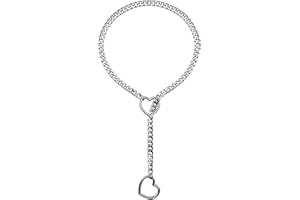 EverGlimp Slip Chain Necklace For Women, Black Heart O-Ring, Cuban Long Necklace Jewelry, Lariat Y-Necklace