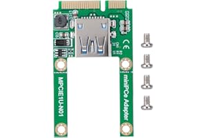 mSATA to USB Conversion Card,Mini PCI-E Expansion Converter Adapter,USB2.0 mPCI-E Expansion Card,Support Full-Size and Half-S
