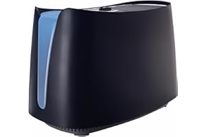Honeywell Cool Moisture Humidifier For Bedroom, Medium Rooms, 1.1 Gallon, Invisible Moisture Humidifier for Baby, Kids, Quiet, Easy to Clean, UV Technology, Black, HCM350B