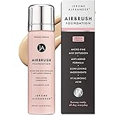 Jerome Alexander MagicMinerals AirBrush Foundation, Spray Makeup with Skincare Active Ingredients, Ultra-Light, Buildable, Full Coverage Formula (Light Medium)