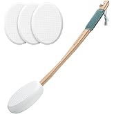 AmazerBath Lotion Applicator for Back, Device to Apply your Back with Long Handled (White), 5 Piece Set