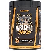 Wrecked Enraged High Stim Pre Workout - Extreme Hardcore Formula for Intense Energy, Laser Focus & Maximum Strength - Potent Stimulant Matrix - for Advanced Lifters, Not for Beginners (40 Servings)