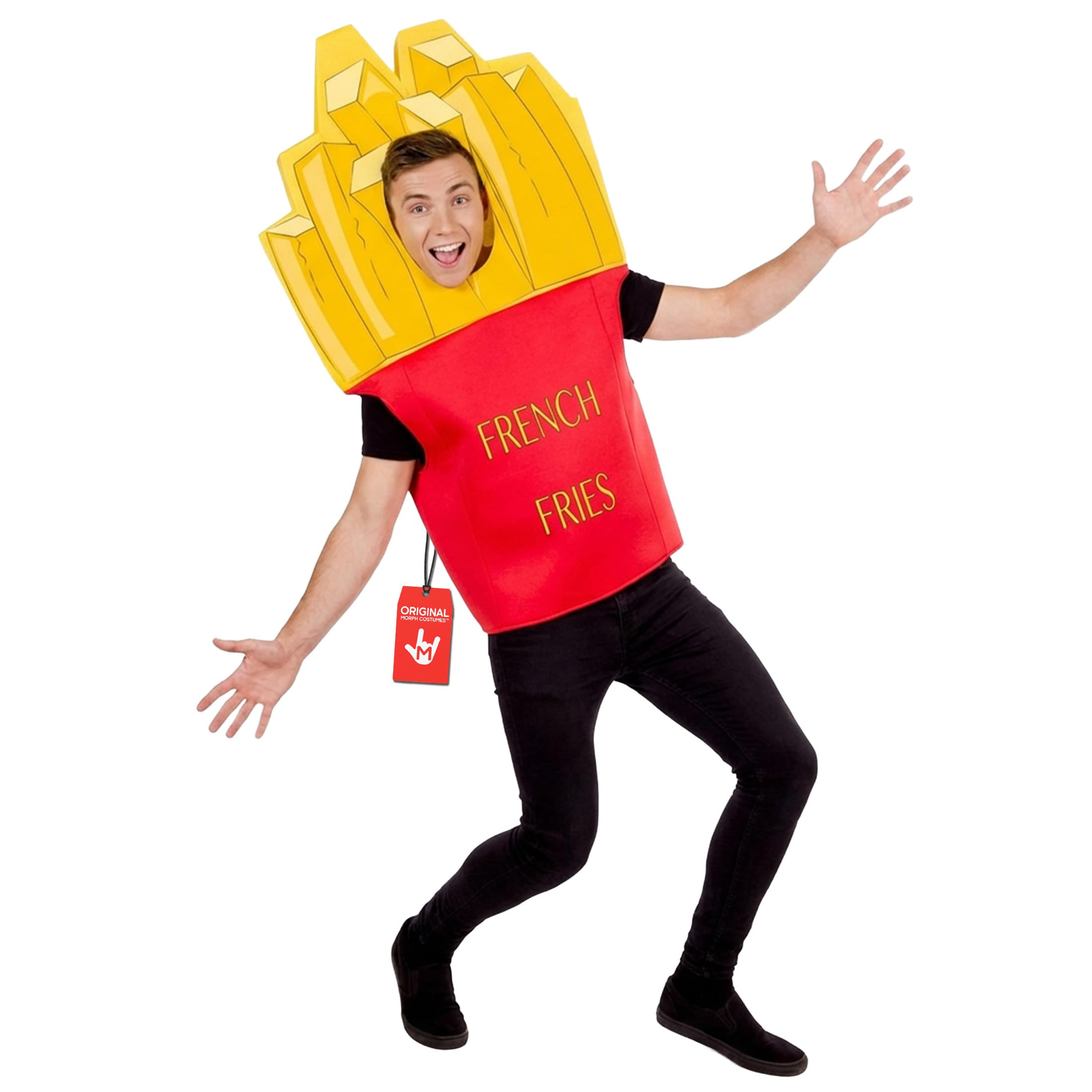 Fun Shack French Fries Costume Adult Chips Costume Food Costumes for Adults - Fun and Unique Party Outfit, One Size