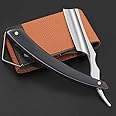 Professional Straight Edge Barber Razor,Straight razors for men, Premium Stainless Steel Shaver Razor with Shaving Strop for Men Home & Salon Grooming Using (NO.187)