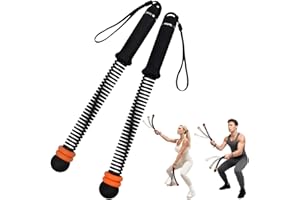 SakerPlus Adjustable Ropeless Battle Ropes Training, Cordless Weighted Ropes 3 lb for Home Gym, HIIT, Strength & Full Body Wo