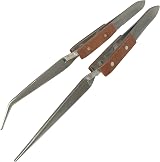 Jewellers Tools Adjustable 3rd Hand Base Vice and 4 Angled Tweezers Set view 5