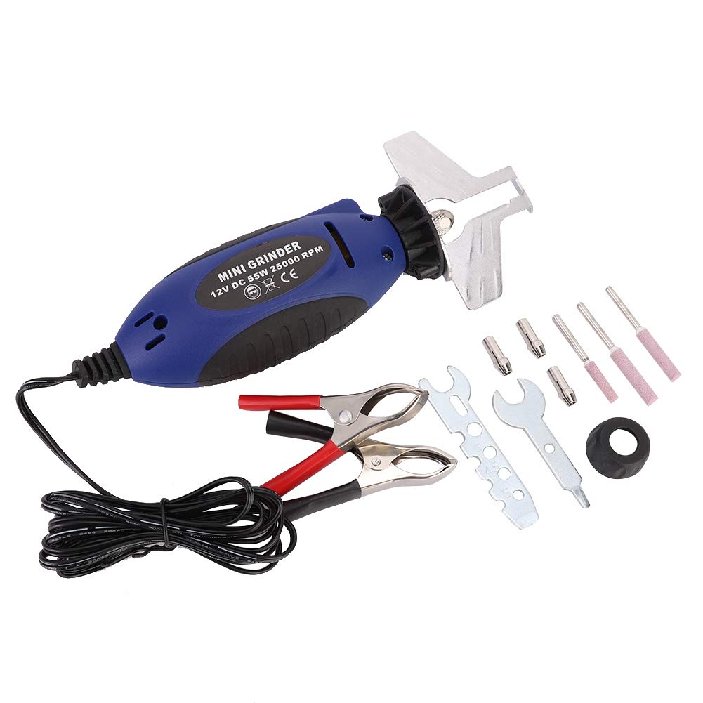 12V Mini Chainsaw Sharpener, Electric Mini Handheld Grinder File Milling Machines Chain Saw Grinding Machine Sharpener