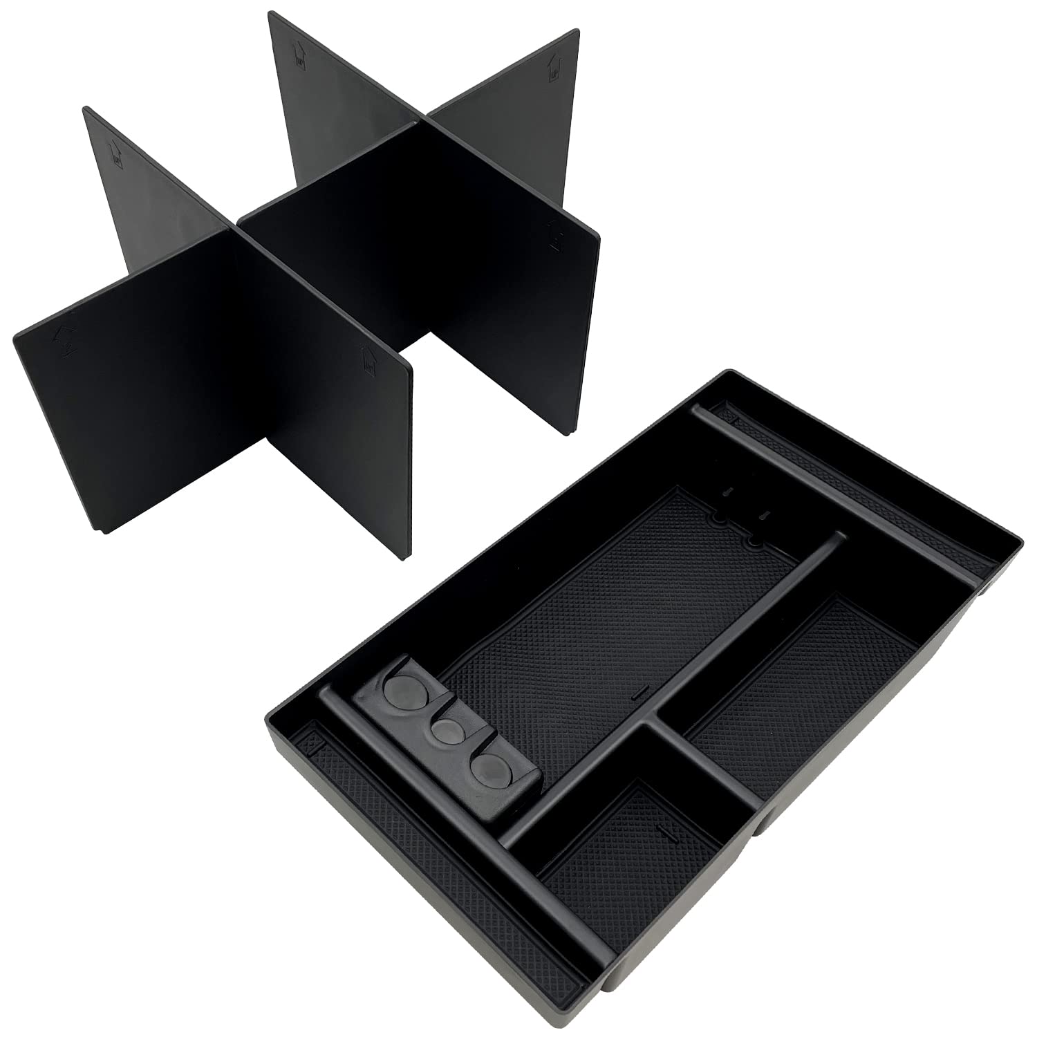 Photo 1 of EVTIME Compatible with Chevy Silverado 1500 Accessories/GMC Sierra 1500 2019-2022 Center Console Organizer Tray Fits for 2020-2023 Silverado/Sierra 2500 HD/3500 HD -Full Console Only
