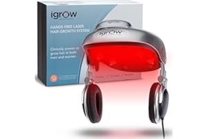 iGrow Laser Hair Growth System - Clinically Proven, FDA Cleared Laser Cap Hair Growth for Men & Women.