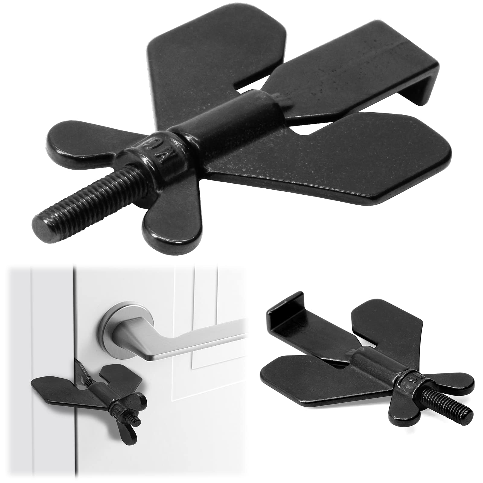 Photo 1 of 1 PCS Portable Door Lock,Door Lock,Home Security Door Locker Travel Lockdown Locks for Additional Safety and Privacy Protion,Door Lock Security Devices,for Home Hotel School Apartment