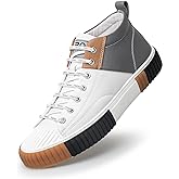 ZRO Men's High Top Sneakers,Leather Breathable Casual Shoes for Men’S05806