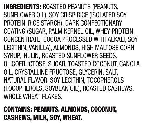 AMAZON GROCERY, PROTEIN CHEWY BARS, PEANUT, ALMOND & DARK CHOCOLATE FLAVOR, 7.1 OZ, 5 CT (PREVIOUSLY HAPPY BELLY, PACKAGING MAY VARY)
