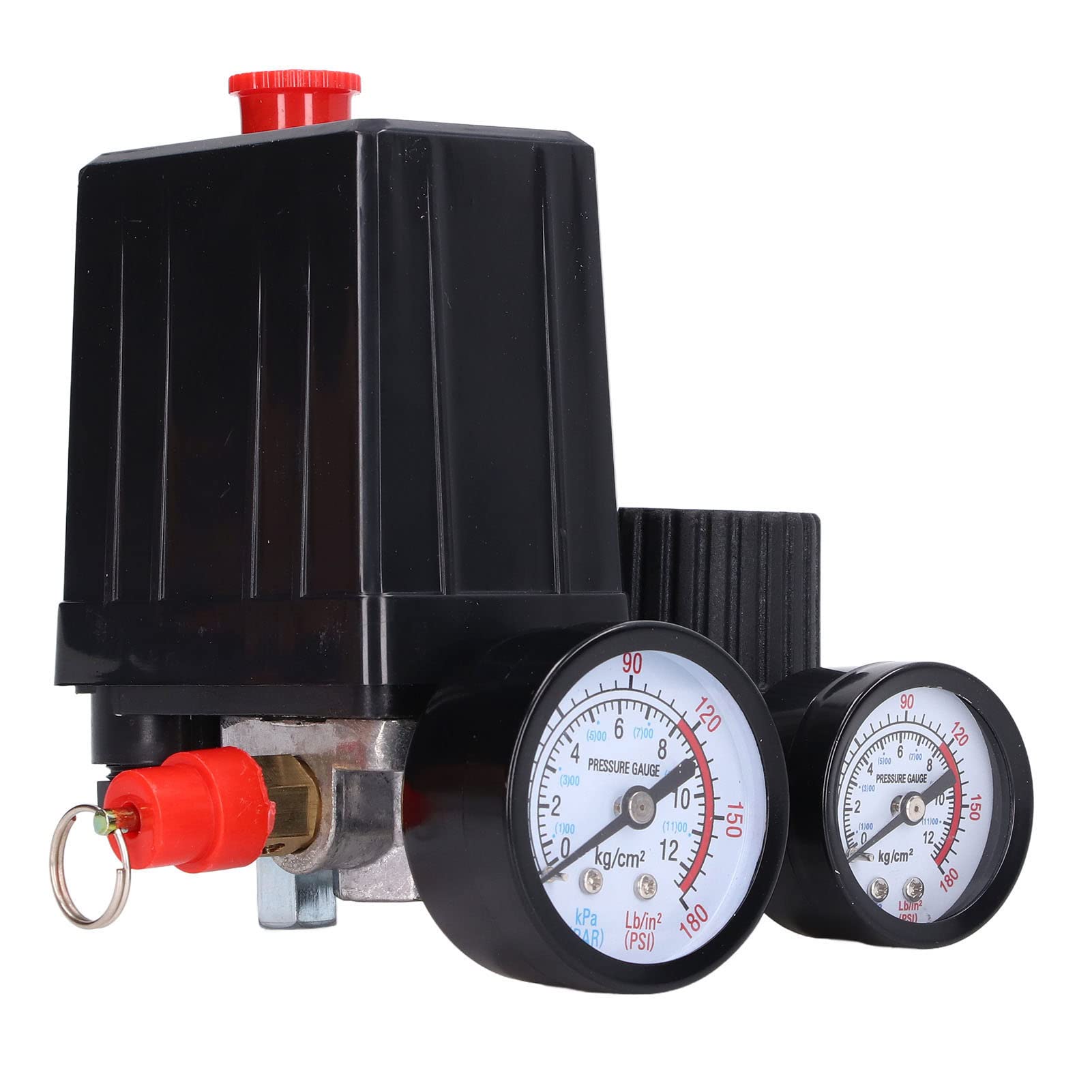 Pressure Switch, 220V 380V 1/4in Normally Closed 90-120PSI Air Compressor Control Valve for Replacement
