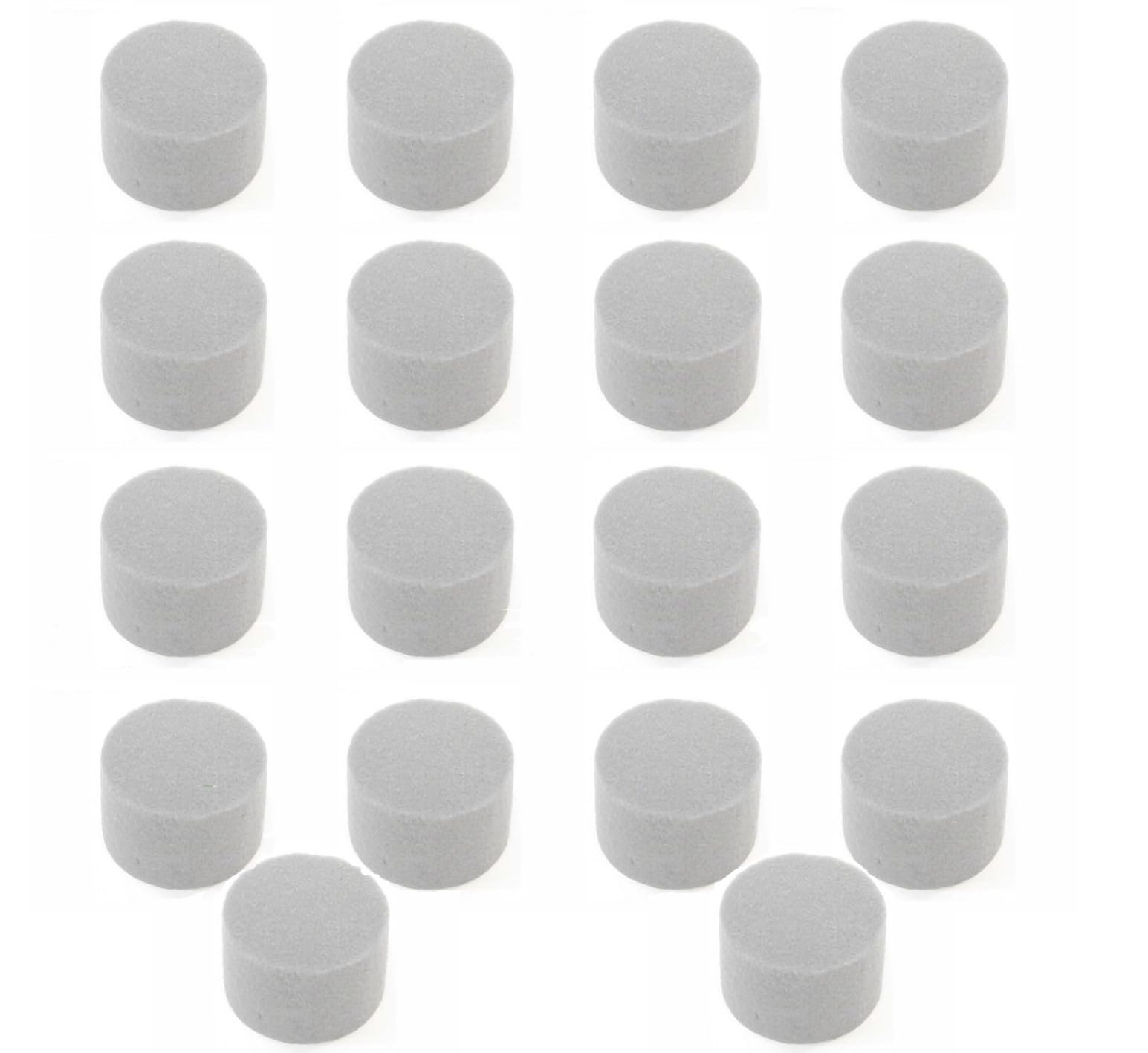 Pack of 18 Round Dry Floral Foam Cylinders – Versatile Craft Foam for Artificial Flowers, Sweet Hampers, Floristry, Wedding, Funeral, Cemetery & Grave Displays - 18 Round Cylinders