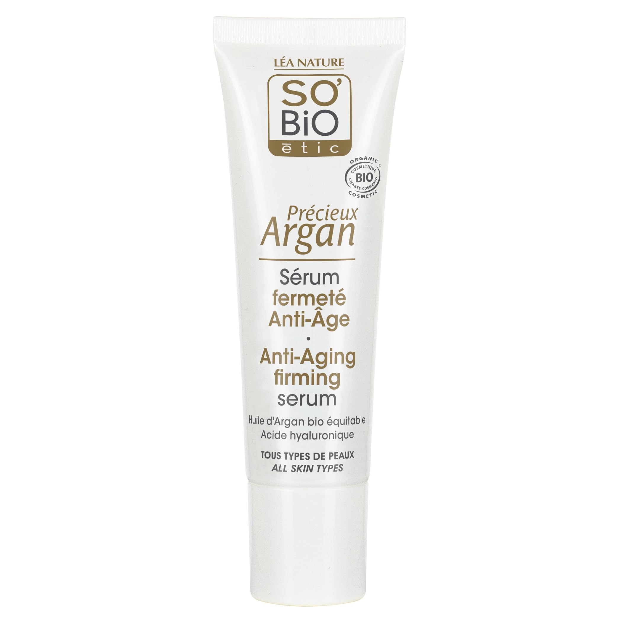 SO'BiO étic Précieux Argan Cosmebio Anti-Aging Firming Serum, 30 ml