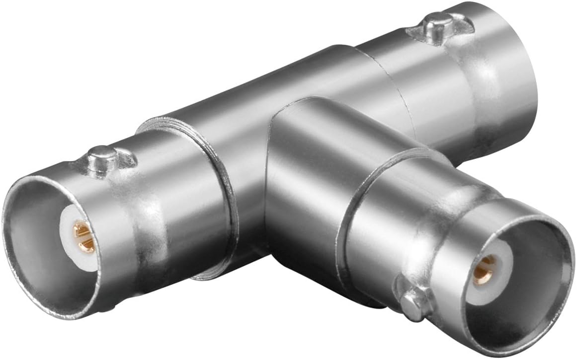 Manax BNC T-adapter (10 pieces), connector to jack 2x