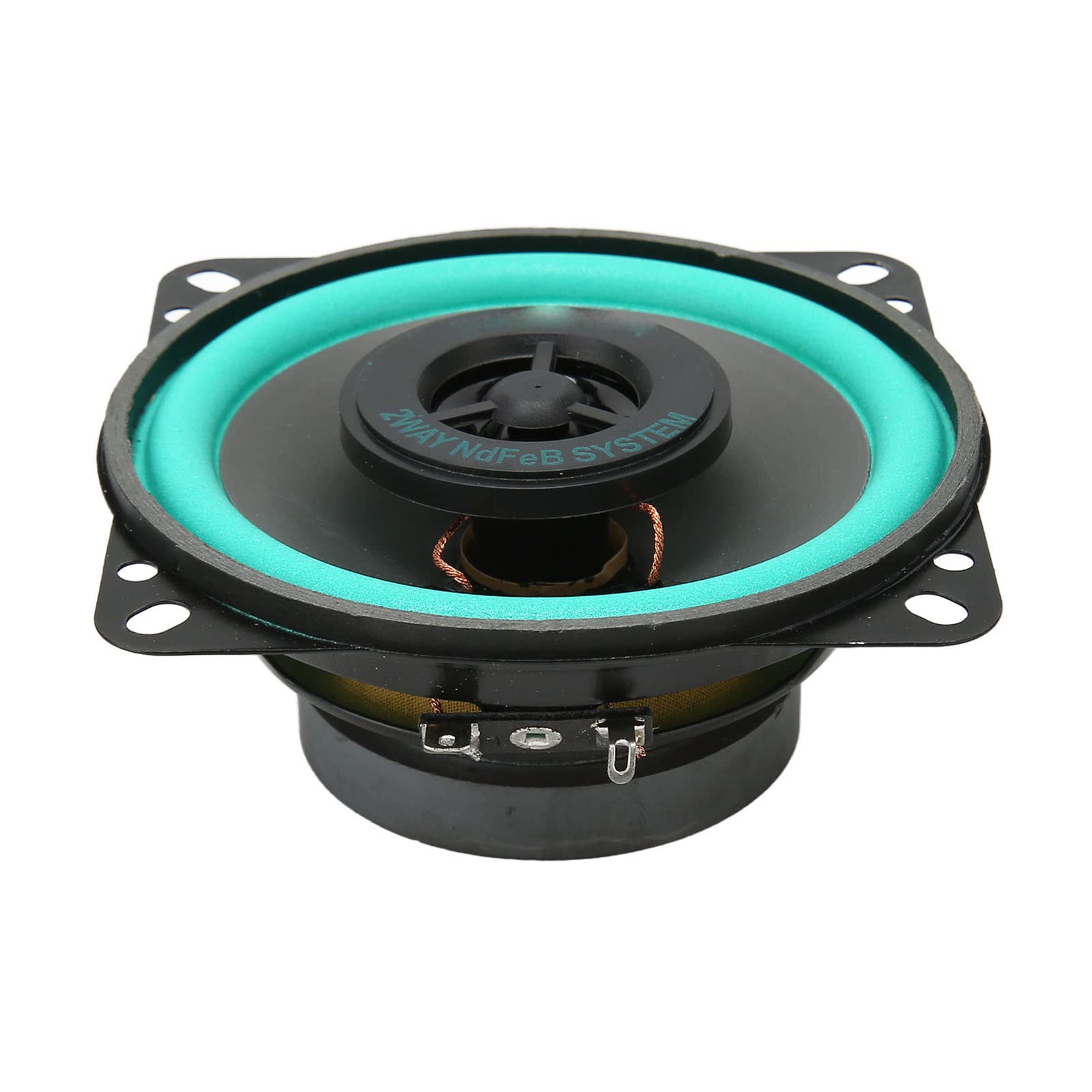 Car Speakers, 4 Inch Car Stereo Door Speakers, 100 Watts Max, 4 Ohm Impedance, Round Shaped High Fidelity Full Range Coaxial Loud Audio