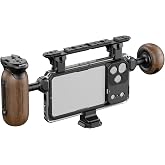 SmallRig Phone Creator Cage Kit for iPhone 18 Pro Max - 6905 | Phone Cage, Rotating Spherical Wooden Handles, NATO Rail, Adapter for Arca-Swiss, T-Mount/17mm Lens Backplate, Allen Wrench