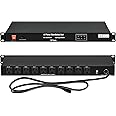 10-Outlets Surge Protector Power Distribution Unit, 120V 15A 3600 Joules 10KA, 1U PDU Horizontal Rack Mount Power Strip for Network Server Racks,Audio and Video,w/14AWG 6 ft Cord by ThePoEstore