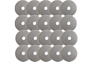 KISSWILL Rotary Cutter Blades 45mm for Fiskars - 20 Pack 45mm Rotary Blade Compatible with Fiskars Rotary Cutters, Olfa, Martelli, Dremel, Truecut, Rotary Cutter Replacement, Sharp and Durable