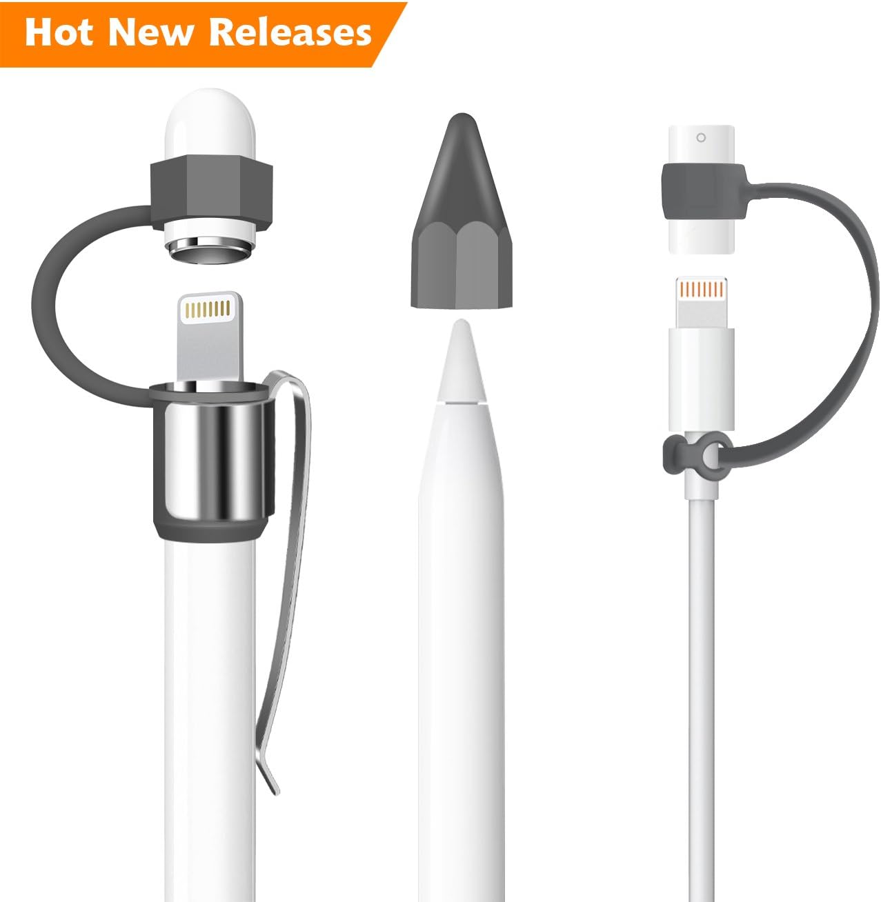 Bepack Apple Pencil Cap, Stylus Pen Protective case Holder with Hook