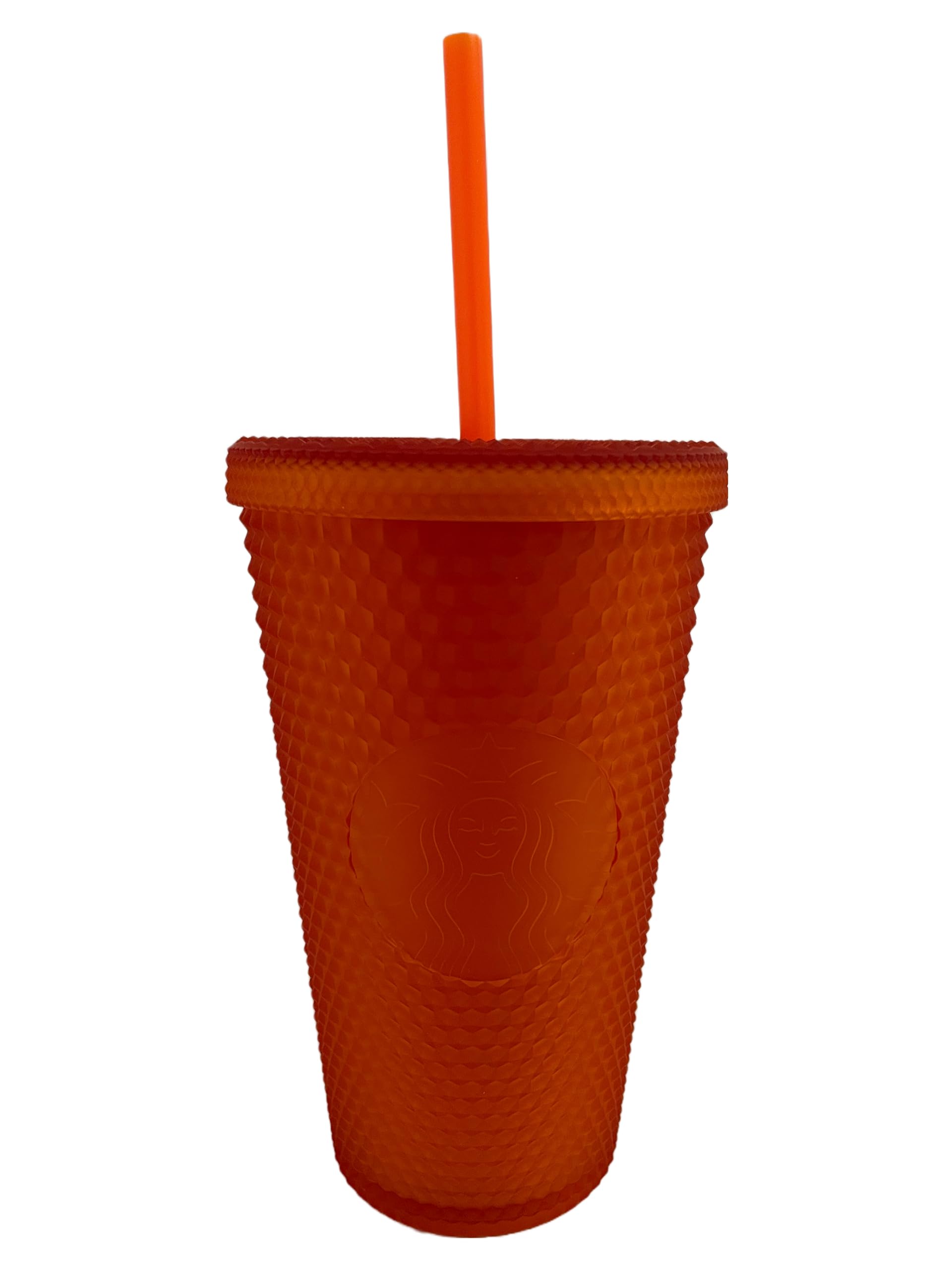 STARBUCKS Summer Studded Bling Tumblers Orange or Blue Summer 2023 Edition Reusable Cold Cup (Orange)