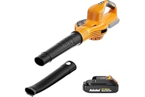 Adedad Cordless Leaf Blower with Battery and Charger 160 MPH Lightweight Blowers for Lawn Care Battery Powered Leaf Blower 2.0AH Battery - New Version More Powerful…