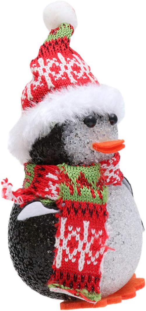 Uonlytech LED Christmas Lights Penguin Lights Color Changing Christmas Night Light Penguin Ornament Light Up Xmas Decoration for Kids - Image 3