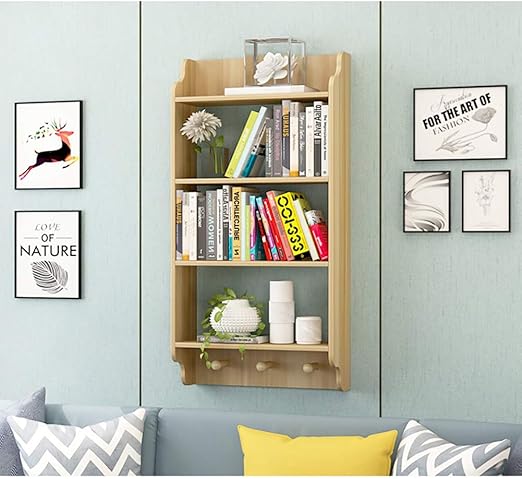 nursery shelves with hooks