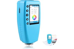 Angchun Handheld Colorimeter - Precise Portable Color Analyzer Digital Color Reader with 8mm Aperture and True -Color Display Tester Kit Lab Colorimeter Color Difference Meter Tester for Multi-Purpose